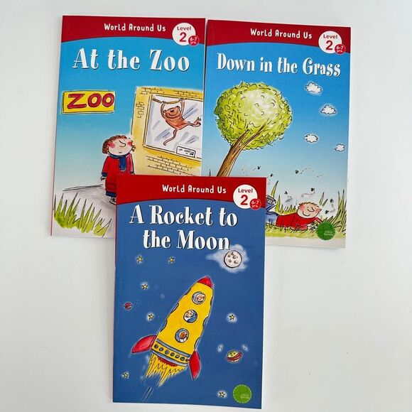 No Brand Other - World Around Us Level 2 Early Readers, 3 books-Zoo, Moon (Paperback)